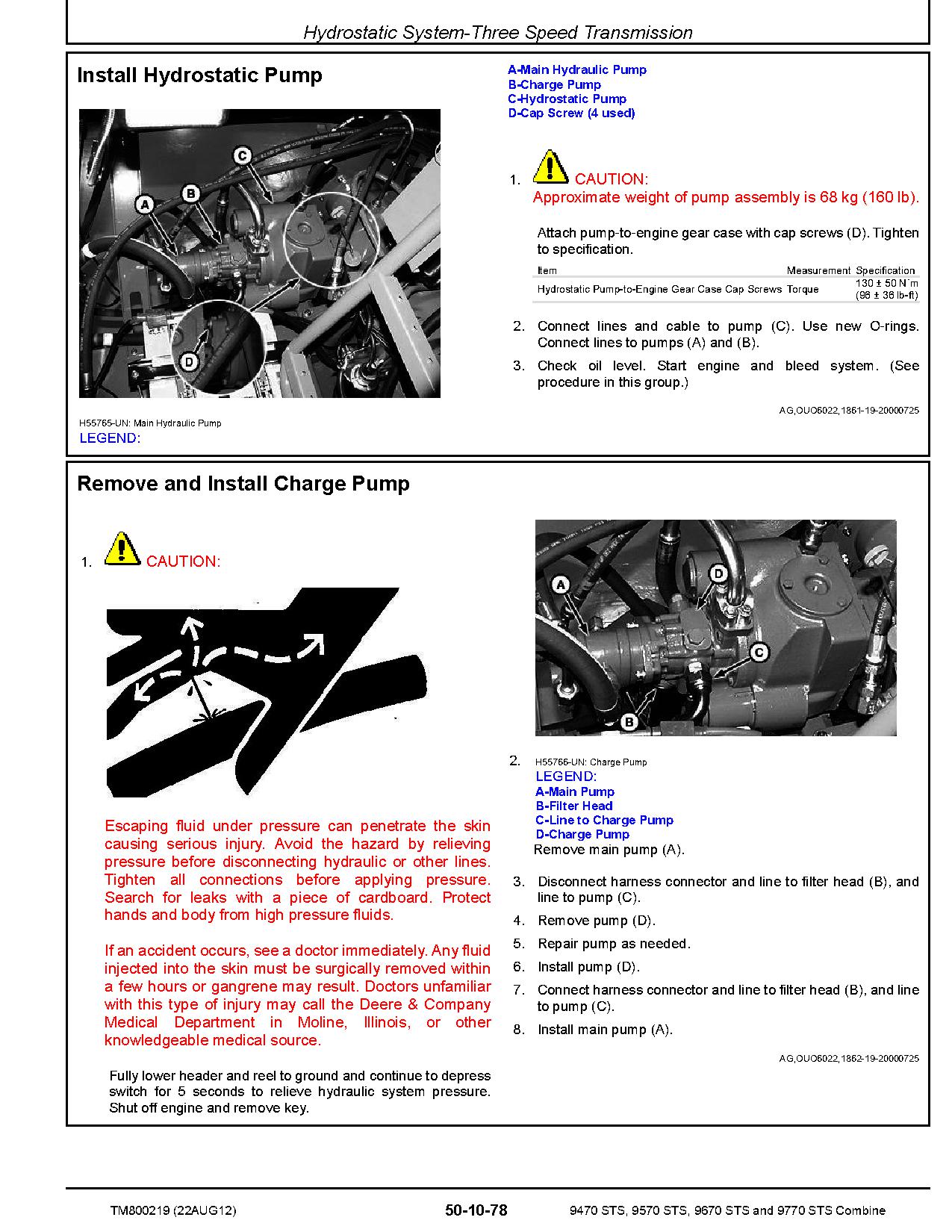 John Deere 9470 9570 9670 9770 STS Combines Repair Manual TM800219 (3)