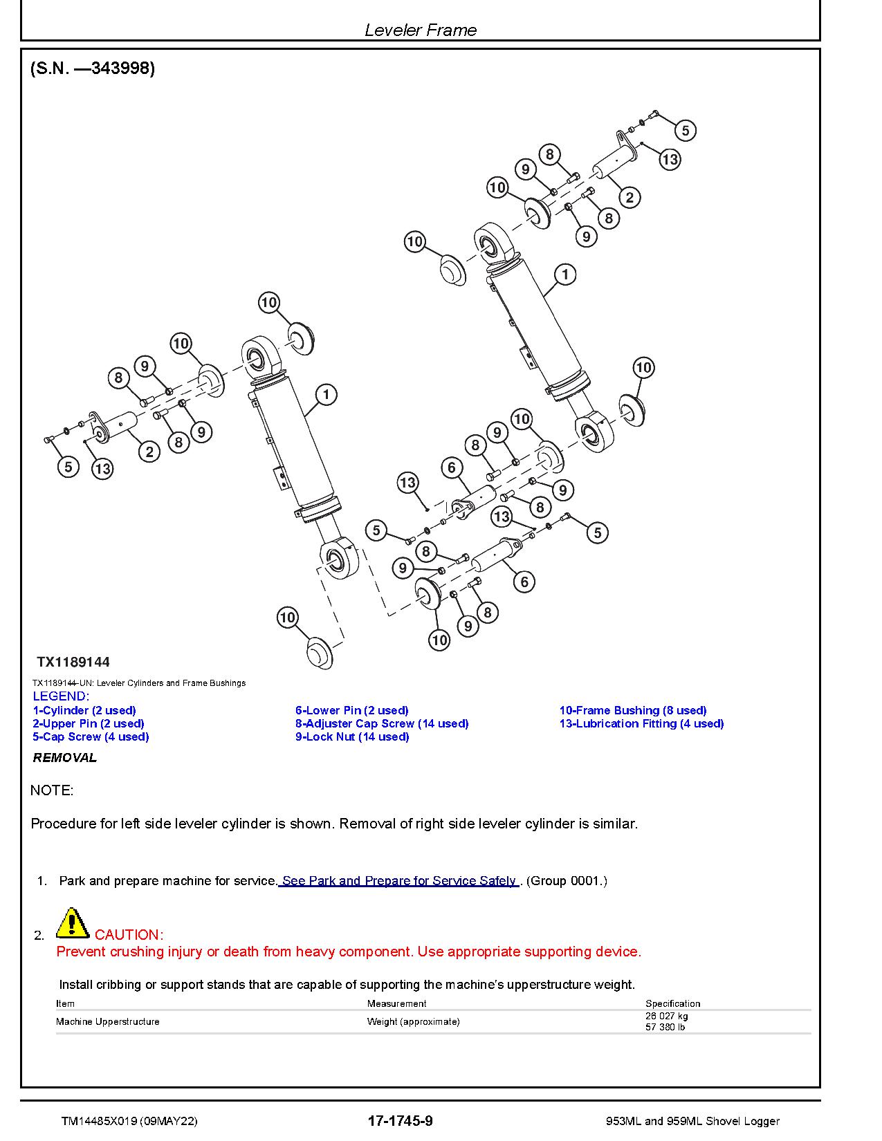 John Deere 953ML 959ML Shovel Loggers Repair Manual TM14485X019 (4)