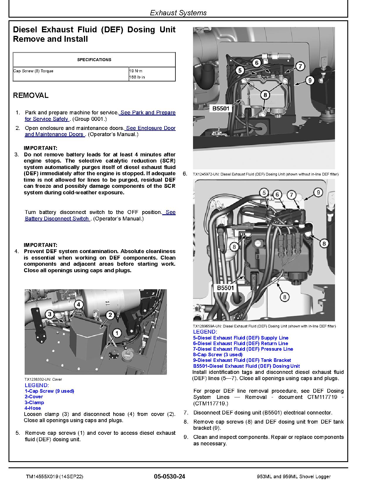 John Deere 953ML 959ML Shovel Loggers Repair Manual TM14555X019 (2)