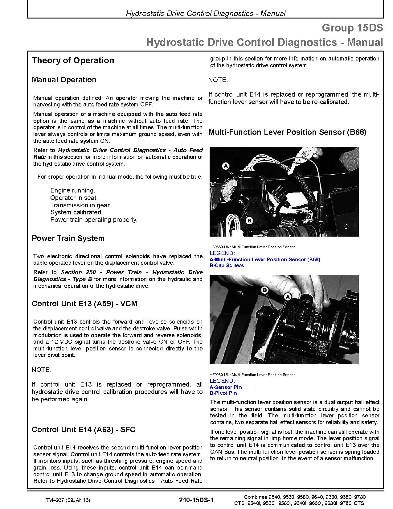 John Deere 9540 9780i Combines Diagnostic Manual TM4937 (2)