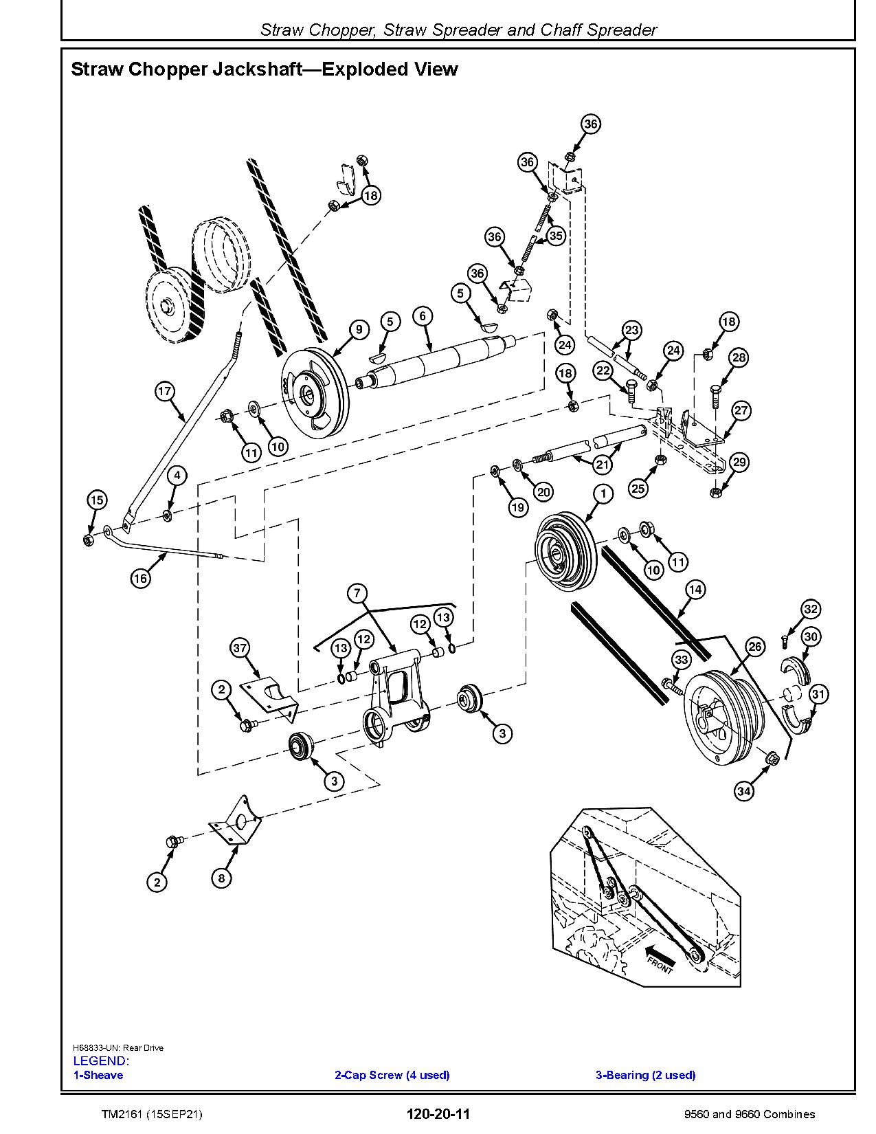 John Deere 9560 9660 Combines Repair Manual TM2161 (4)