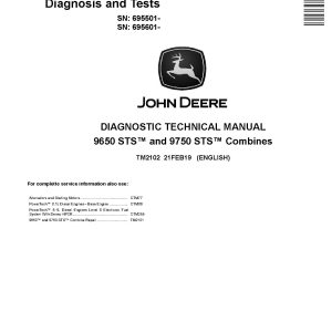 John Deere 9650 9750 Combines Diagnostic Manual TM2102 (1)