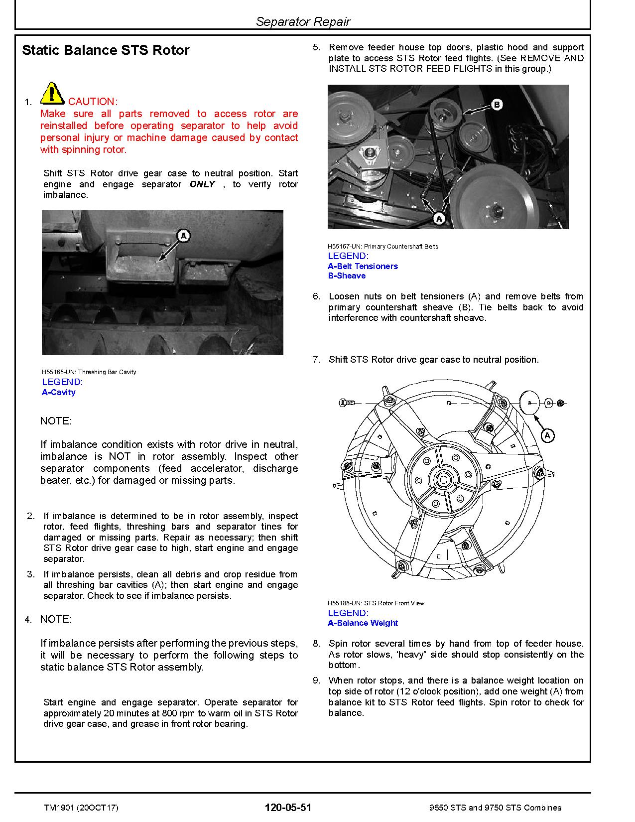 John Deere 9650 9750 Combines Repair Manual TM1901 (4)