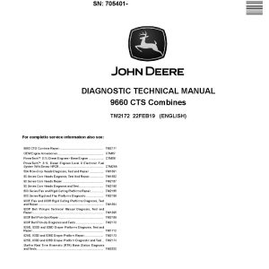 John Deere 9660 CTS Combines Diagnostic Manual TM2172 (1)