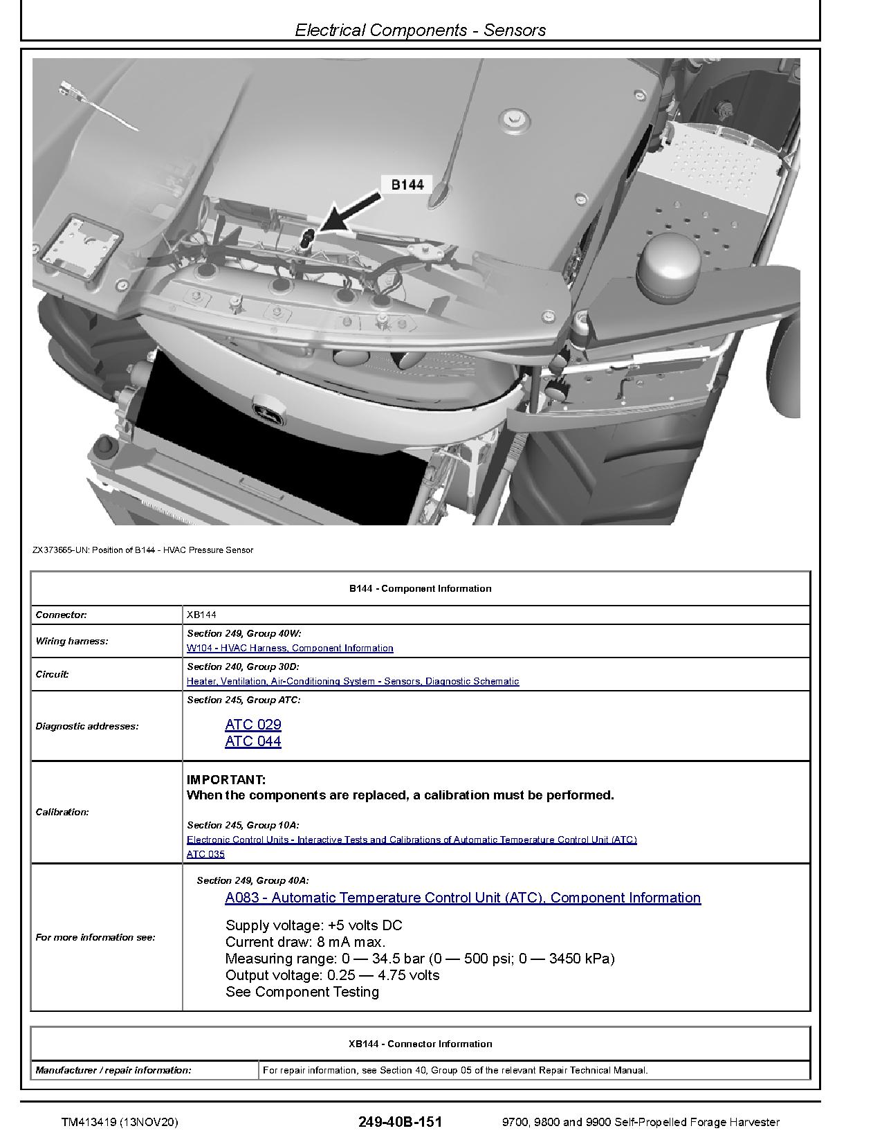 John Deere 9700 9800 9900 Self Propelled Forage Harvesters Diagnostic Manual TM413419 (3)