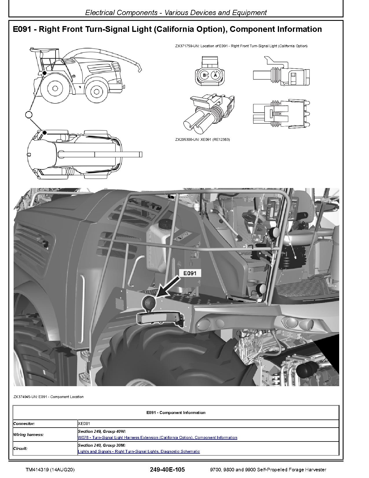 John Deere 9700 9800 9900 Self Propelled Forage Harvesters Diagnostic Manual TM414319 (4)