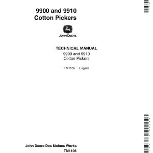 John Deere 9900 9910 Cotton Pickers Technical Manual TM1105 (1)