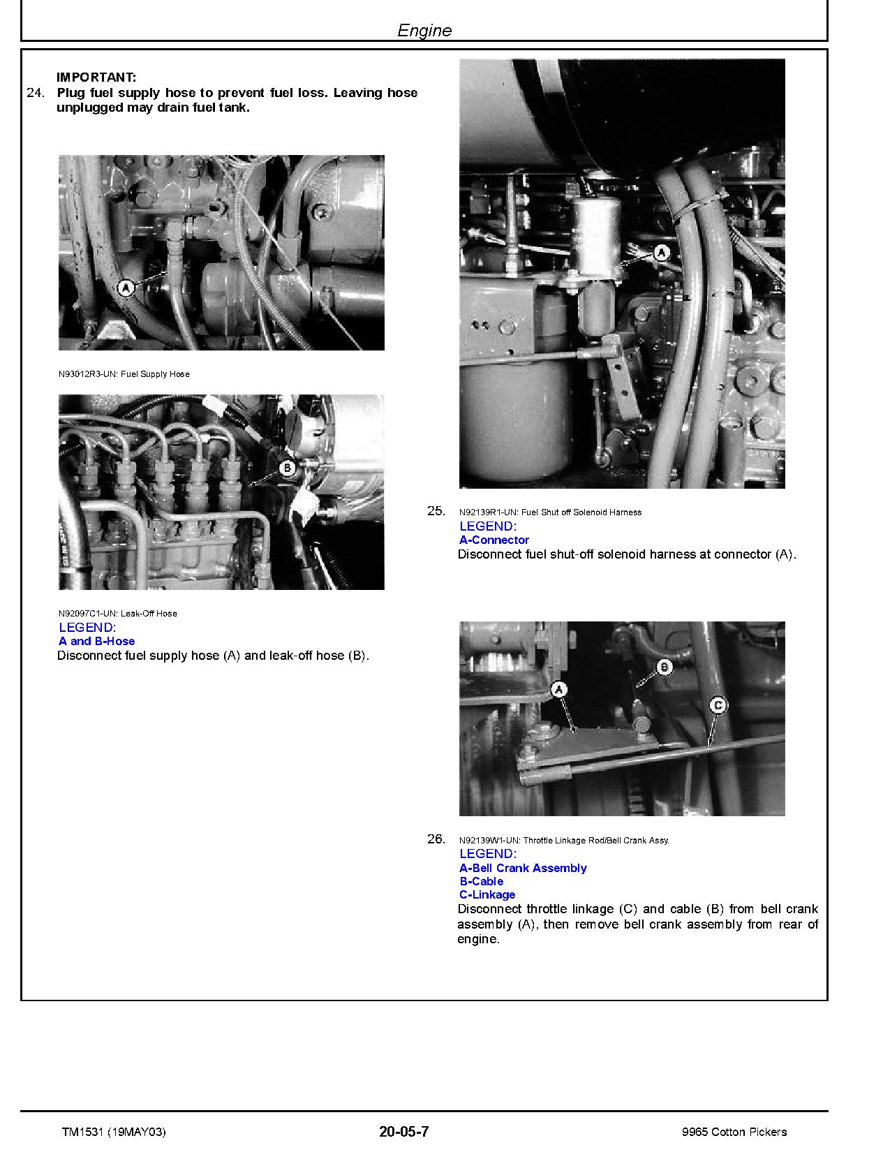 John Deere 9965 Cotton Pickers Repair Manual TM1531 (2)