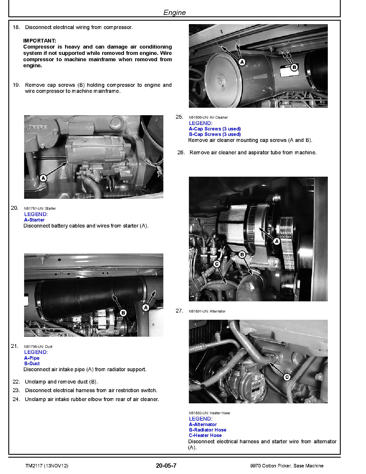 John Deere 9970 Cotton Pickers Repair Manual TM2117 (2)