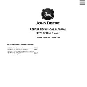 John Deere 9976 Cotton Pickers Repair Manual TM1614 (1)