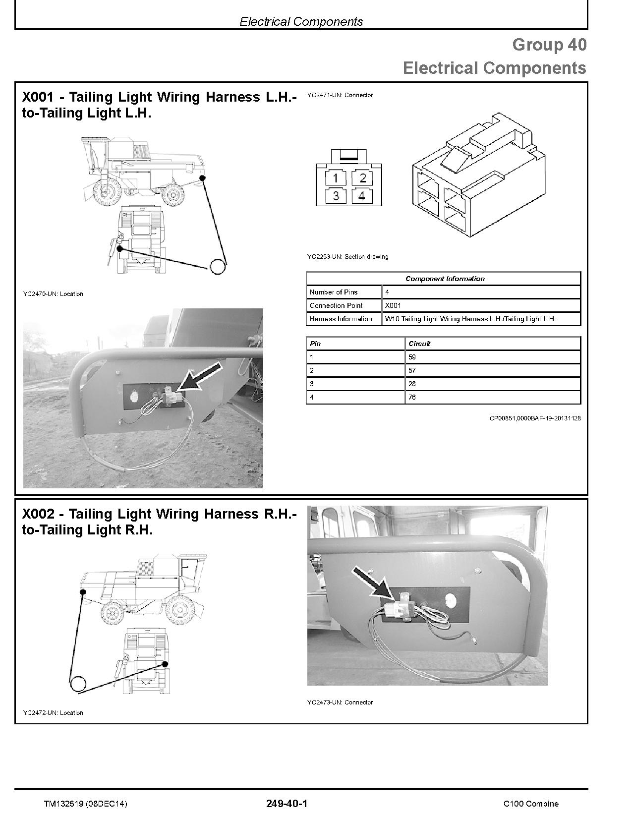 John Deere C100 4LZ 7 4LZ 6 Combines Technical Manual TM132619 (4)