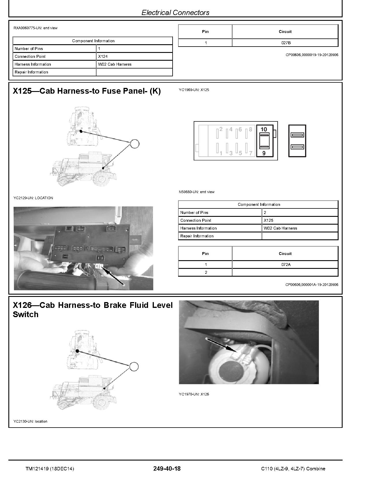 John Deere C110 4LZ 7 4LZ 9 Combines Repair Manual TM121419 (4)