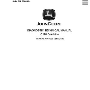 John Deere C120 Combines Diagnostic Manual TM705719 (1)