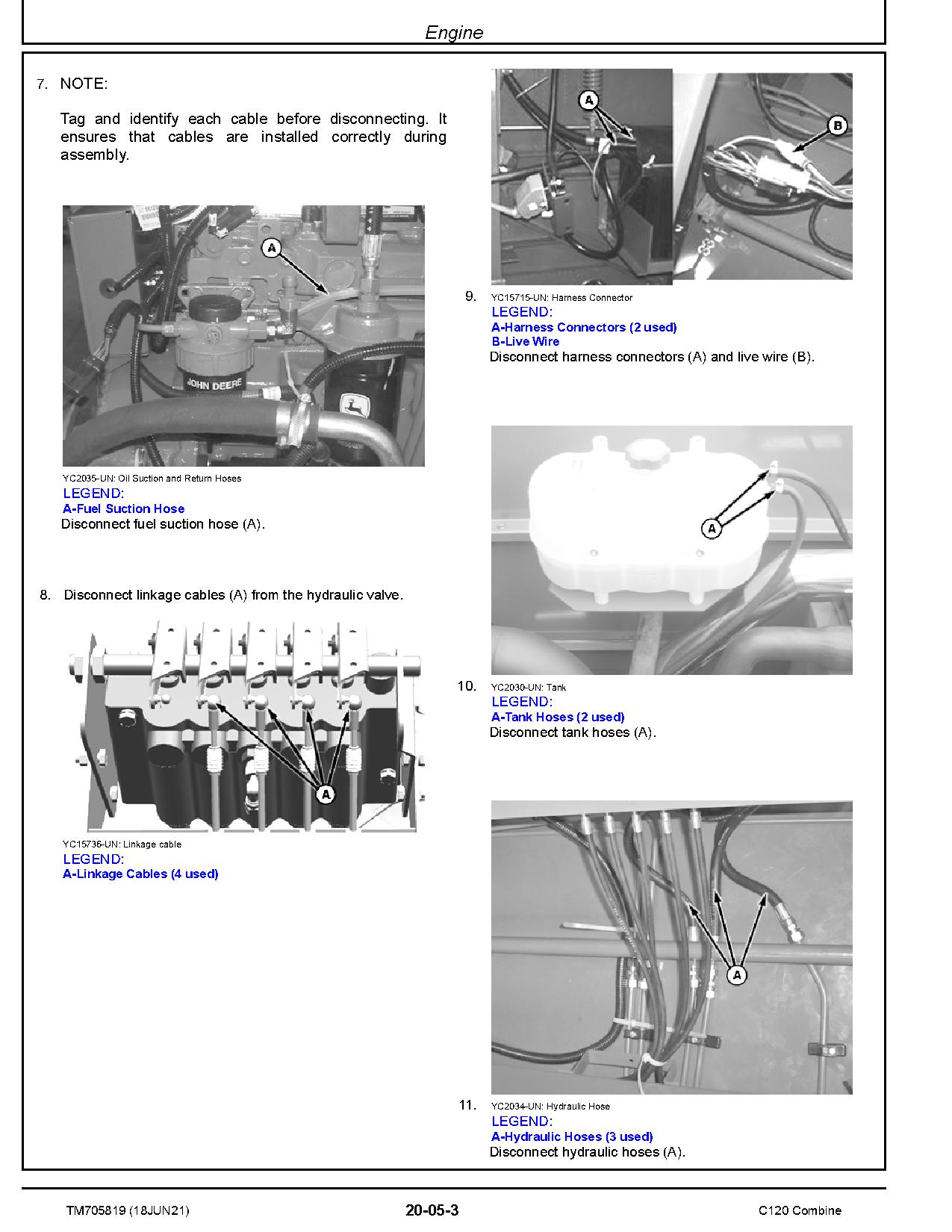 John Deere C120 Combines Repair Manual TM705819 (2)