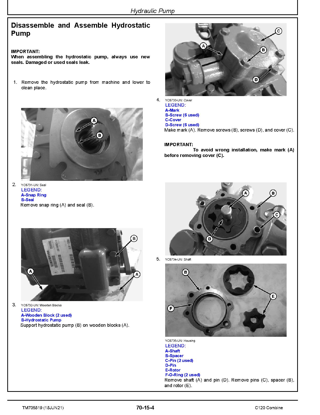John Deere C120 Combines Repair Manual TM705819 (3)