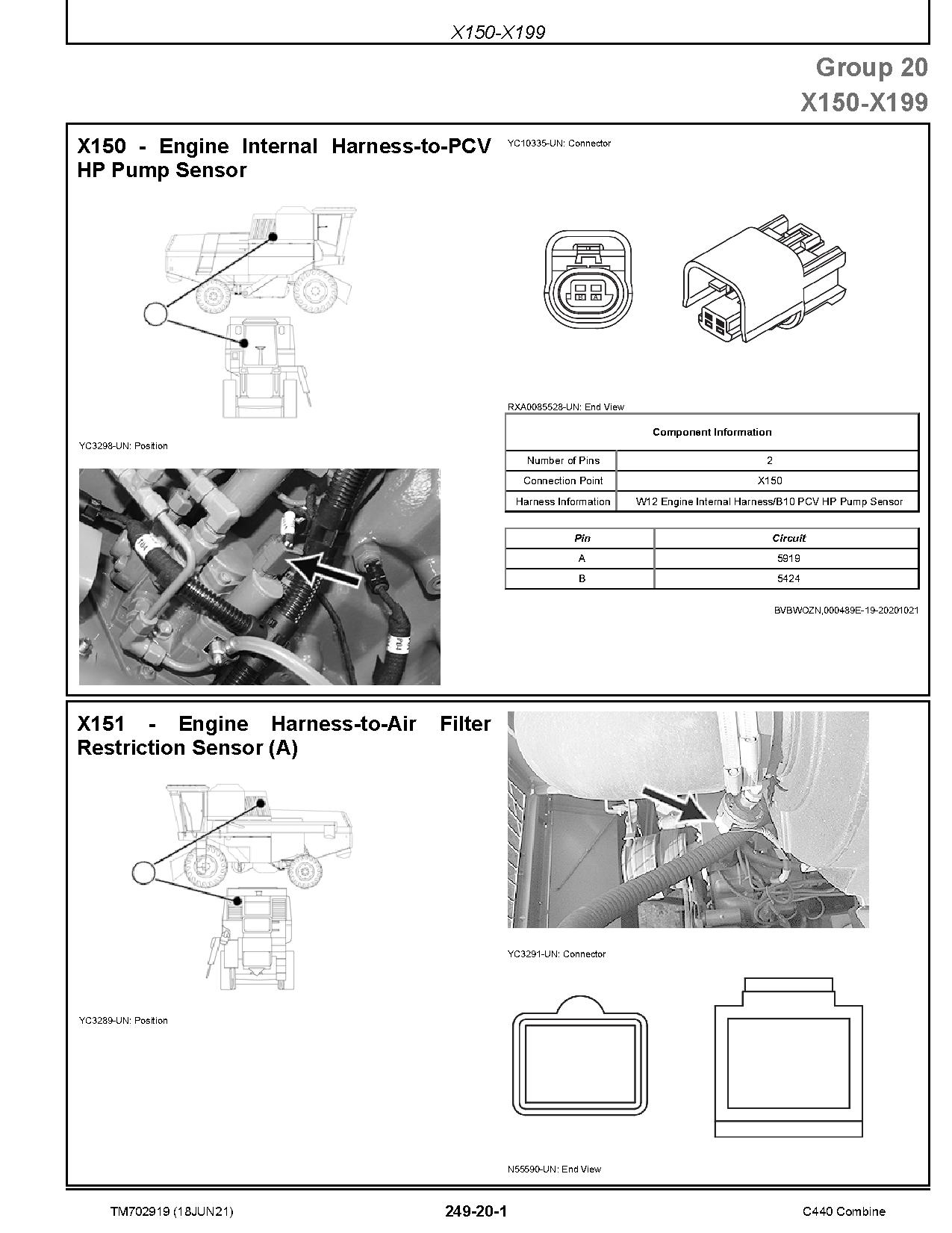 John Deere C440 Combines Technical Manual TM702919 (4)