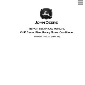 John Deere C450 Center Pivot Rotary Mower Conditioners Repair Manual TM161819 (1)