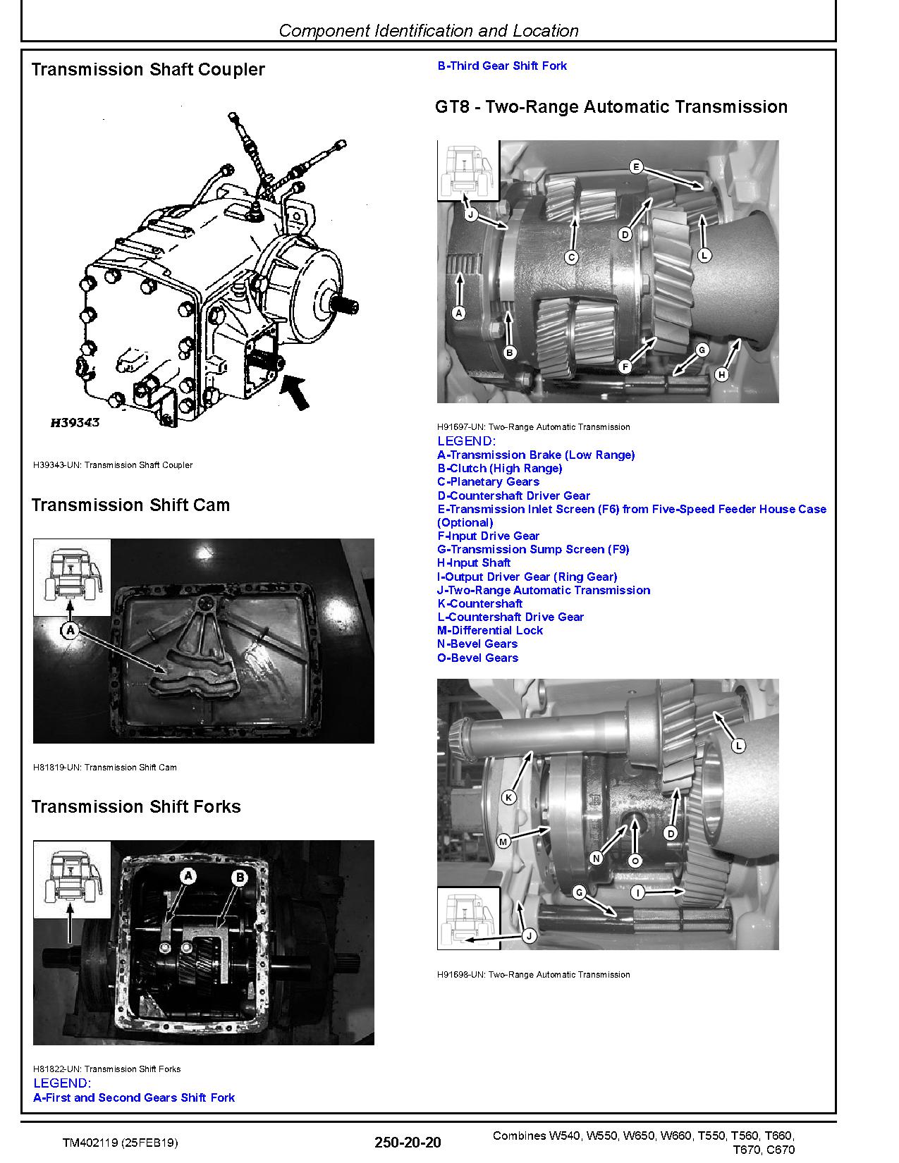 John Deere C670 T550 T560 T660 T670 W540 W550 W650 W660 Combines Diagnostic Manual TM402119 (4)