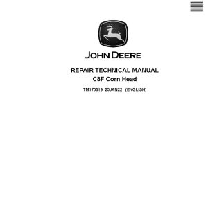 John Deere C8F Corn Heads Repair Manual TM175319 (1)