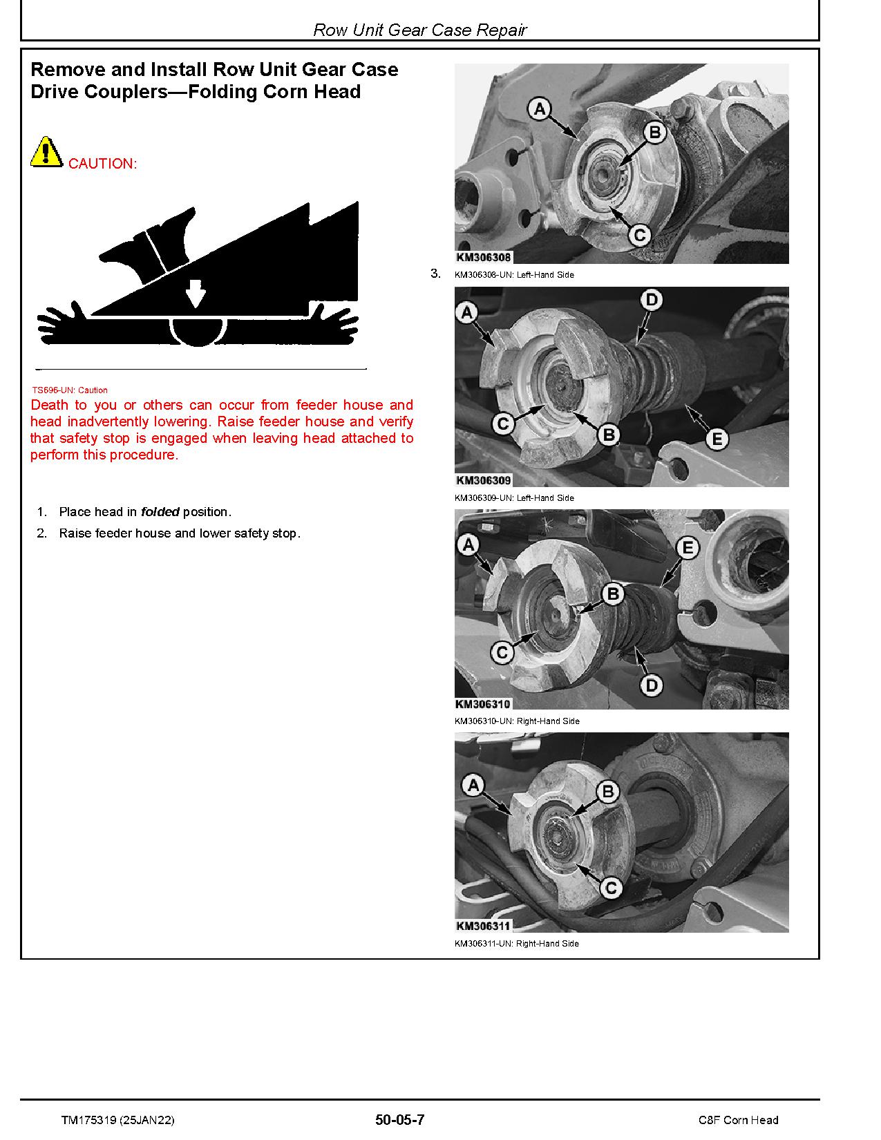 John Deere C8F Corn Heads Repair Manual TM175319 (2)
