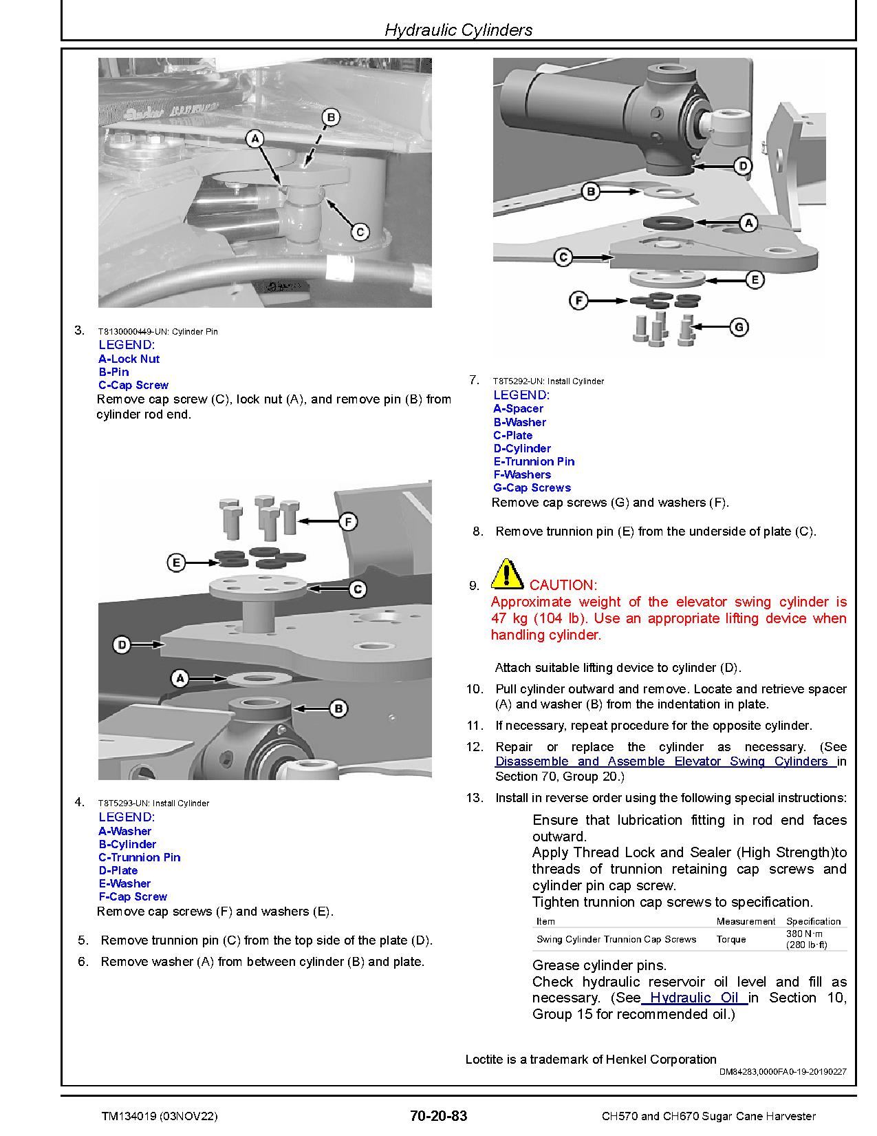 John Deere CH570 CH670 Sugar Cane Harvesters Repair Manual TM134019 (4)