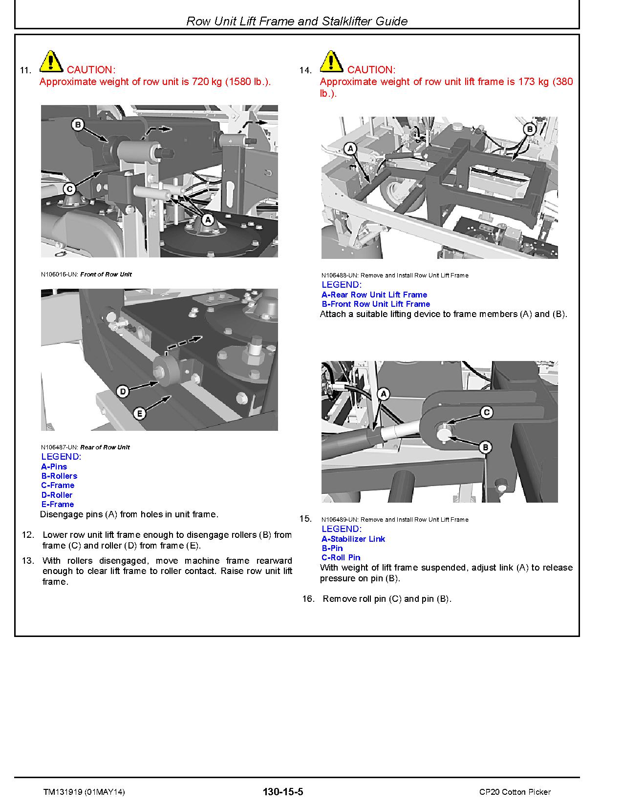 John Deere CP20 Cotton Pickers Repair Manual TM131919 (4)