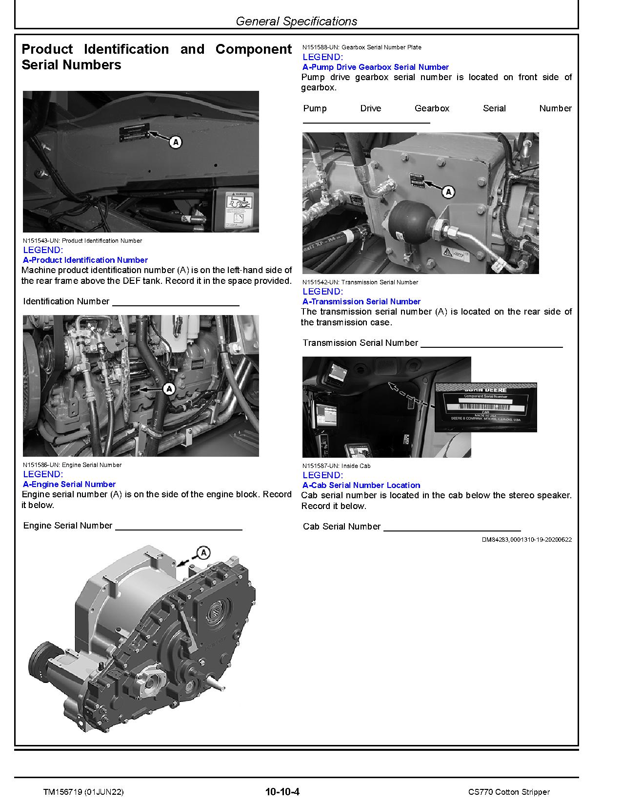 John Deere CS770 Cotton Strippers Repair Manual TM156719 (2)