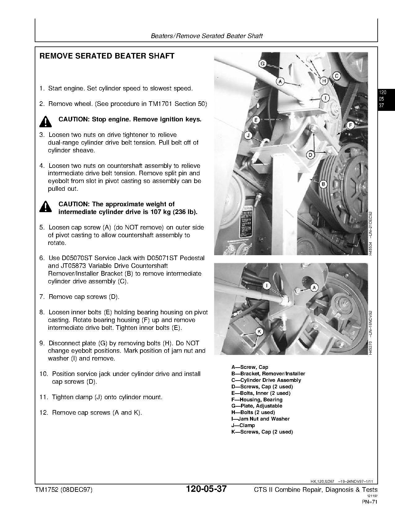 John Deere CTS II Combines Diagnostic Repair Manual TM1752 (2)