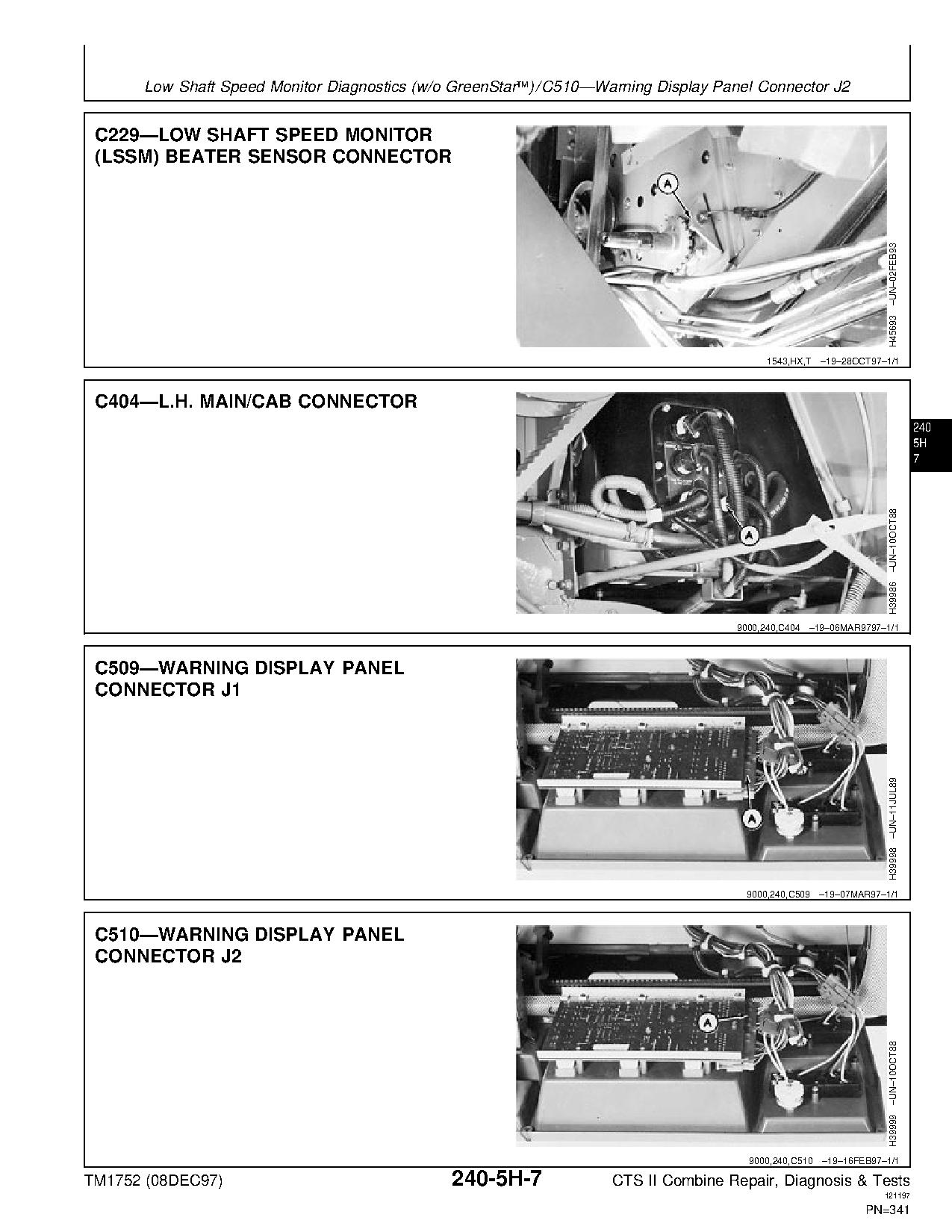 John Deere CTS II Combines Diagnostic Repair Manual TM1752 (4)
