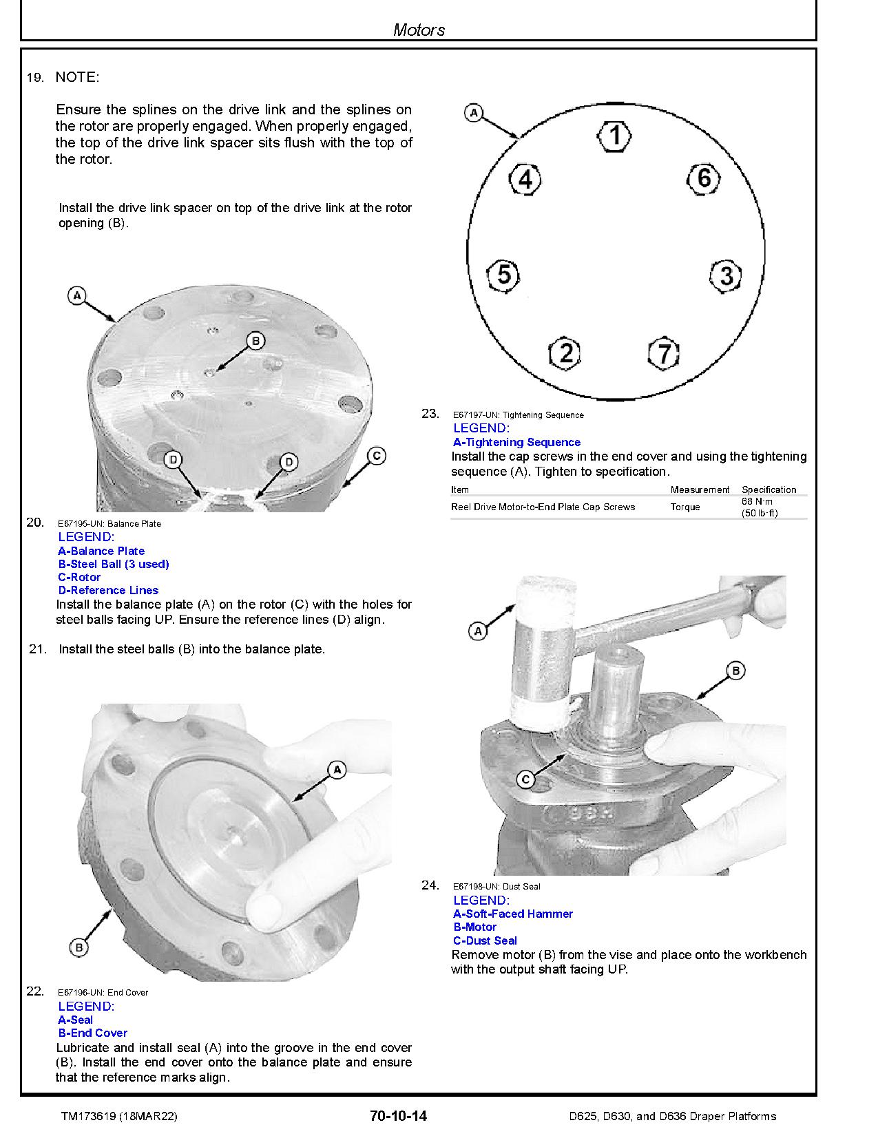 John Deere D625 D630 D636 Draper Platforms Technical Manual TM173619 (3)