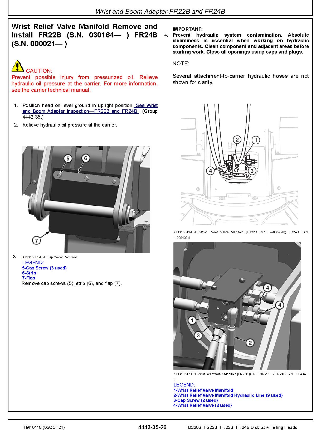John Deere FD22B FR22B FR24B FS22B Disk Saw Felling Heads Technical Manual TM10110 (4)