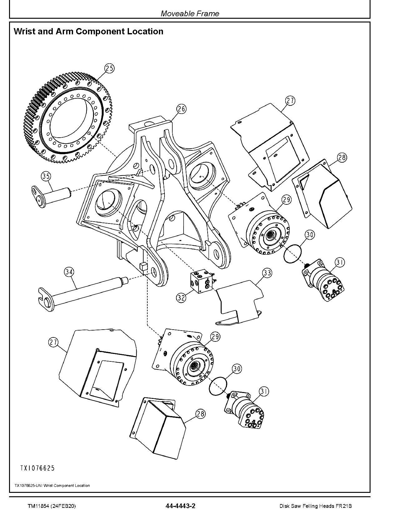 John Deere FR21B Disk Saw Felling Heads Technical Manual TM11854 (3)