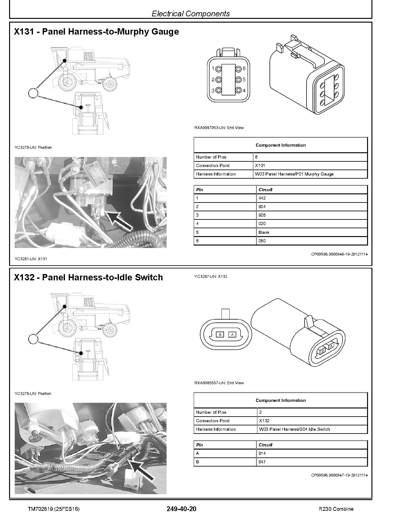John Deere R230 Combines Technical Manual TM702619 (4)