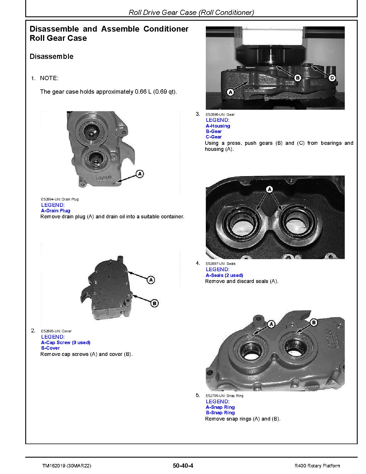 John Deere R400 Rotary Platforms Technical Manual TM162019 (2)