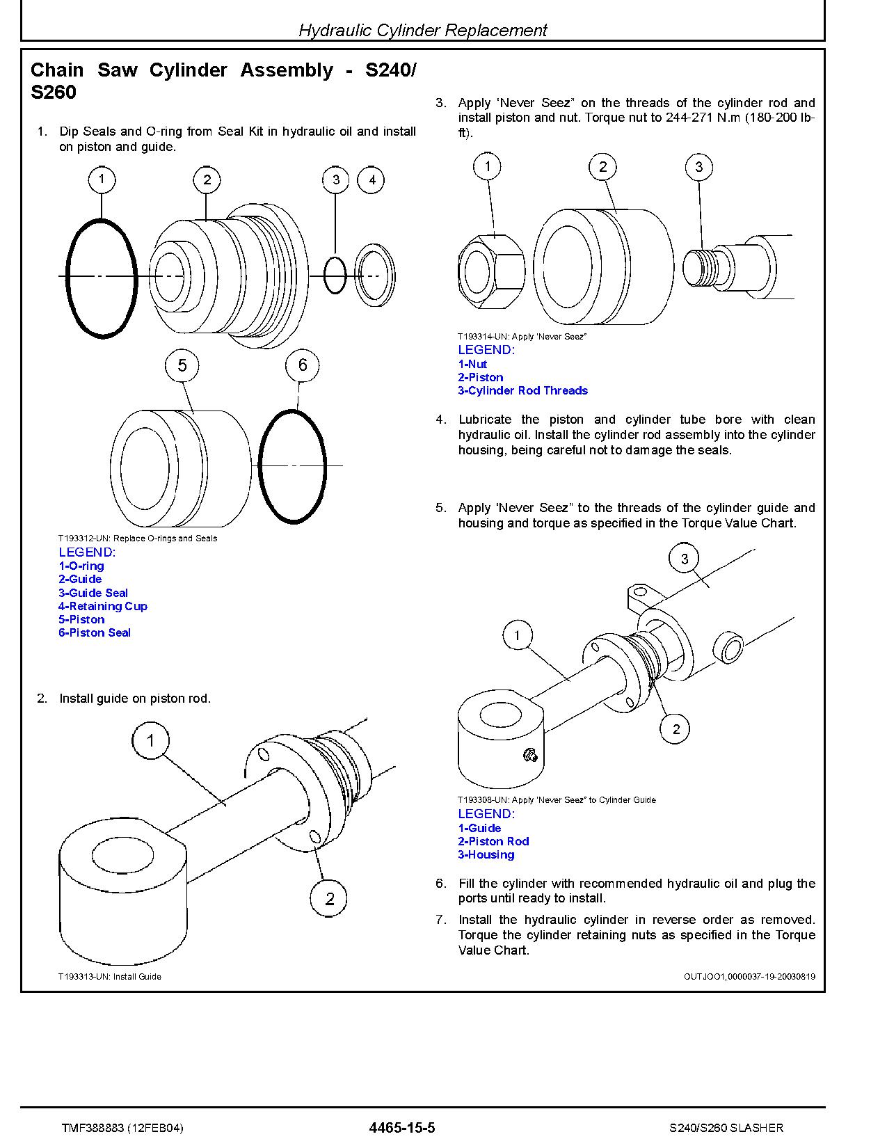John Deere S240 S260 Slashers Technical Manual TMF388883 (4)