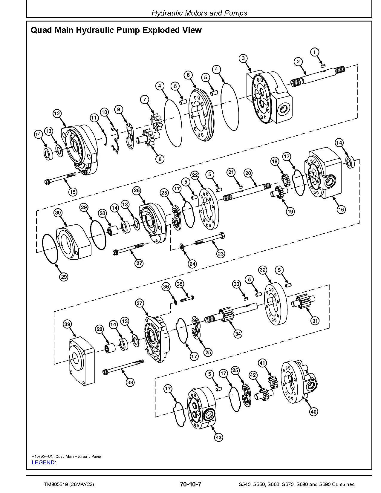 John Deere S540 S550 S660 S670 S680 S690 Combines Repair Manual TM805519 (3)
