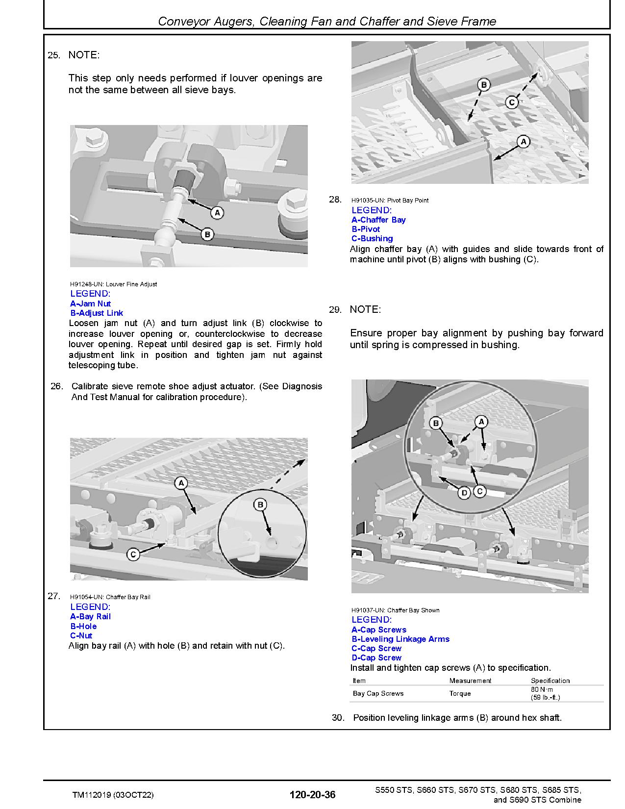 John Deere S550 S660 S670 S680 S685 S690 STS Combines Repair Manual TM112019 (3)