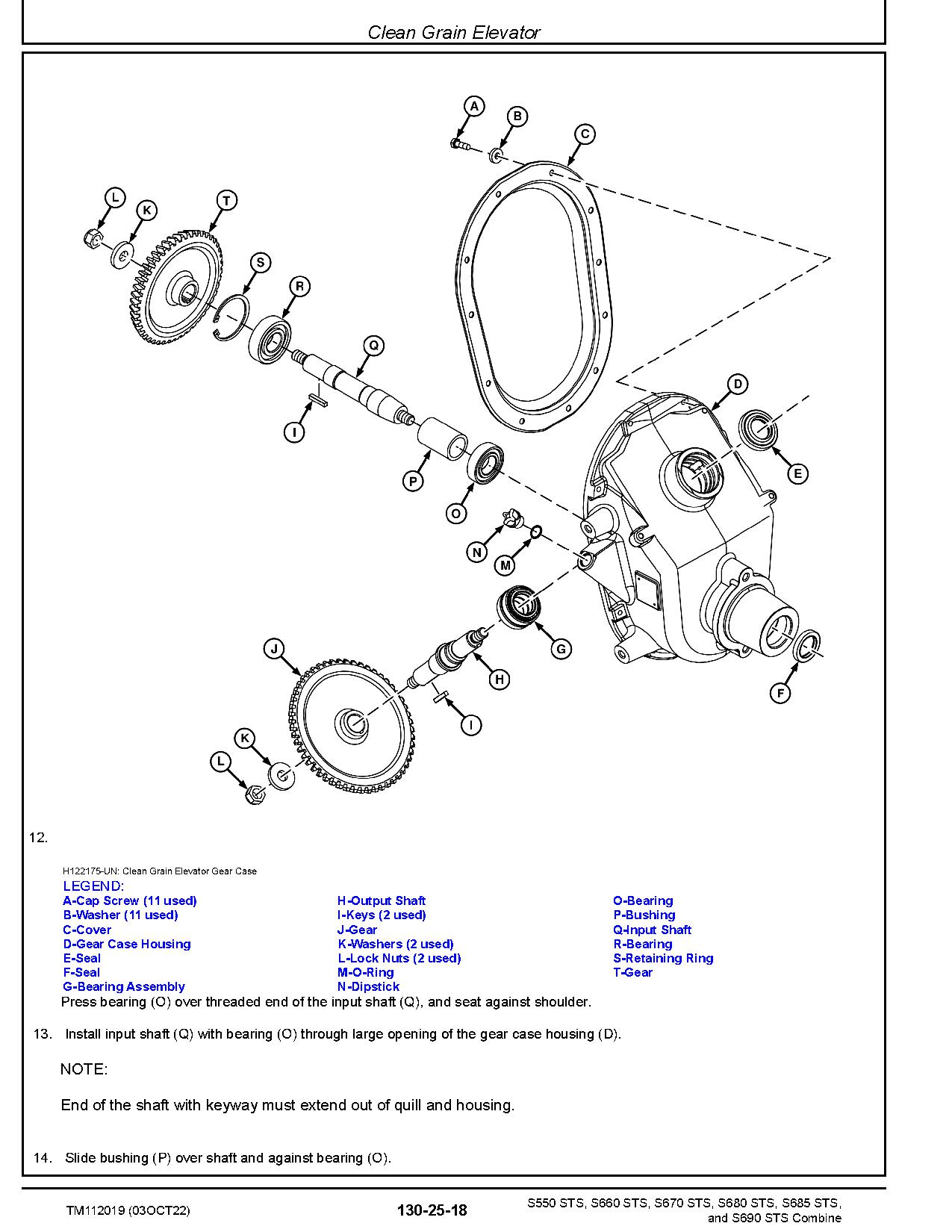John Deere S550 S660 S670 S680 S685 S690 STS Combines Repair Manual TM112019 (4)
