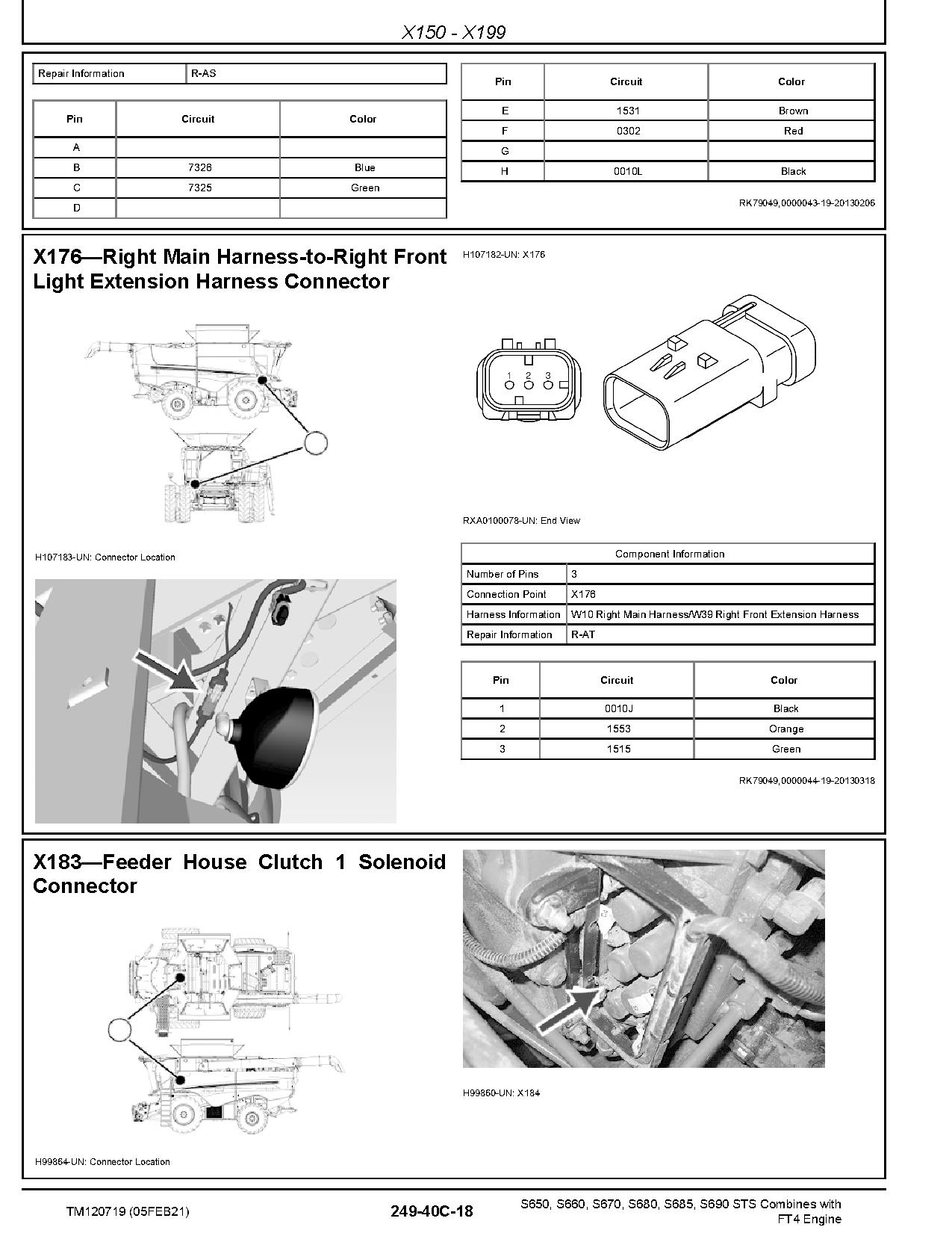 John Deere S650 S660 S670 S680 S685 S690 Combines Diagnostic Manual TM120719 (2)