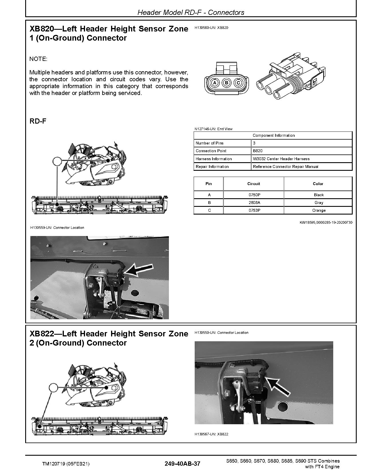 John Deere S650 S660 S670 S680 S685 S690 Combines Diagnostic Manual TM120719 (3)