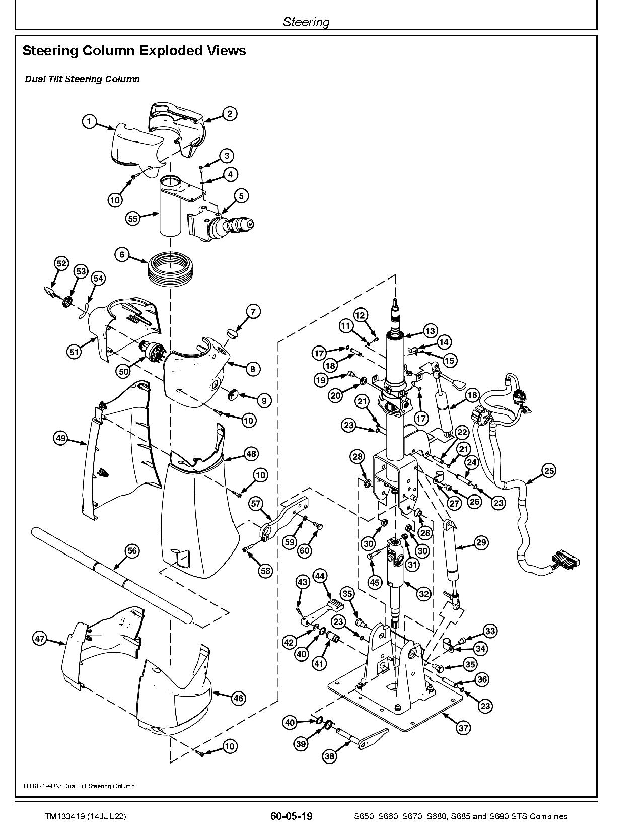 John Deere S650 S660 S670 S680 S685 S690 STS Combines Repair Manual TM133419 (2)