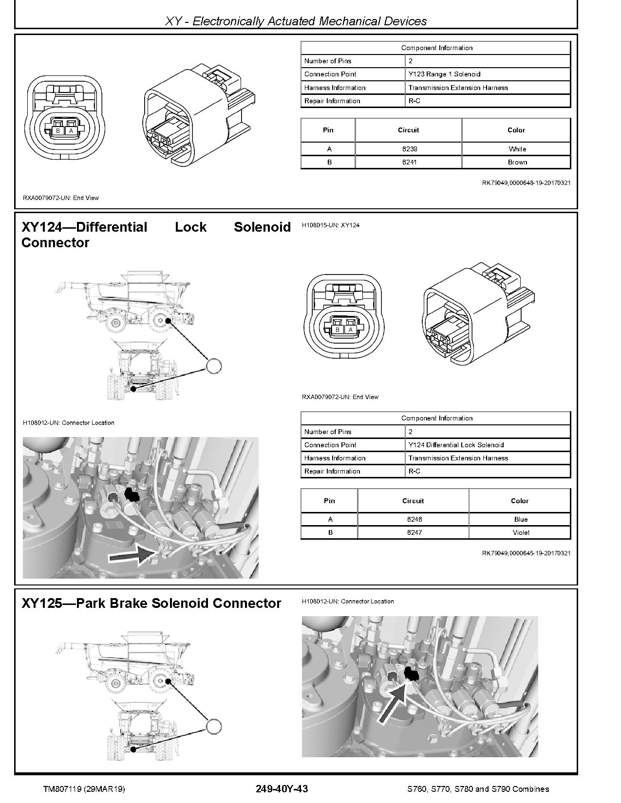 John Deere S760 S770 S780 S790 Combines Diagnostic Manual TM807119 (2)