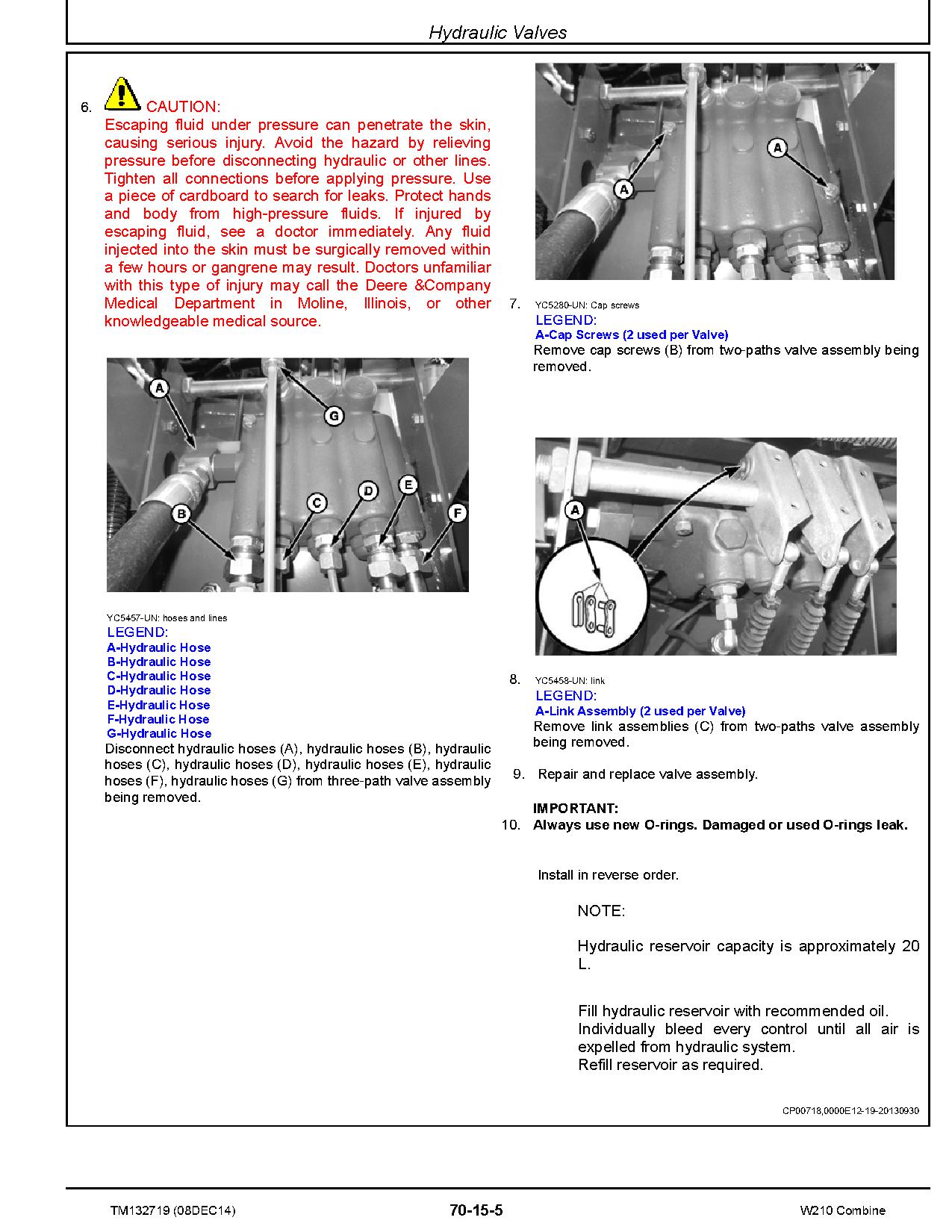 John Deere W210 Combines Repair Manual TM132719 (3)
