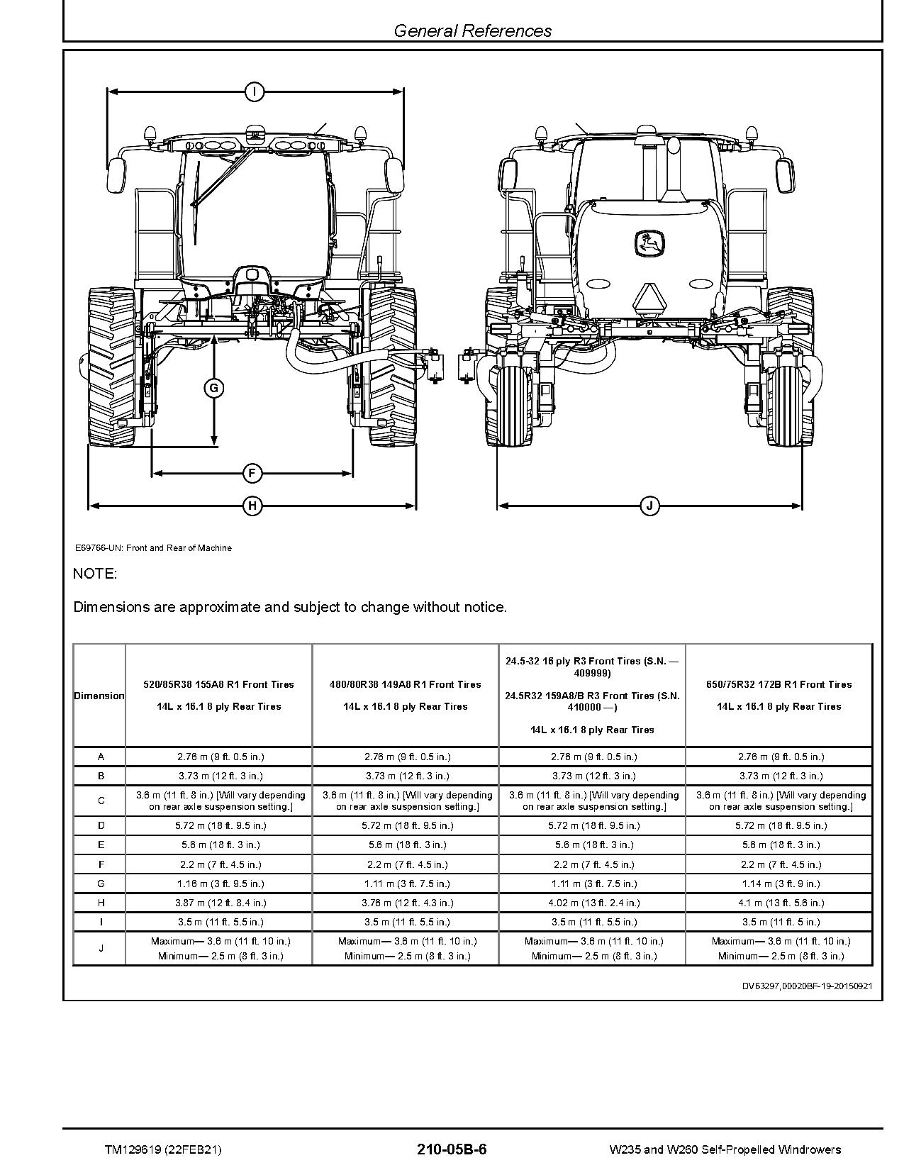 John Deere W235 and W260 Self Propelled Windrowers Diagnostic Manual TM129619 (2)