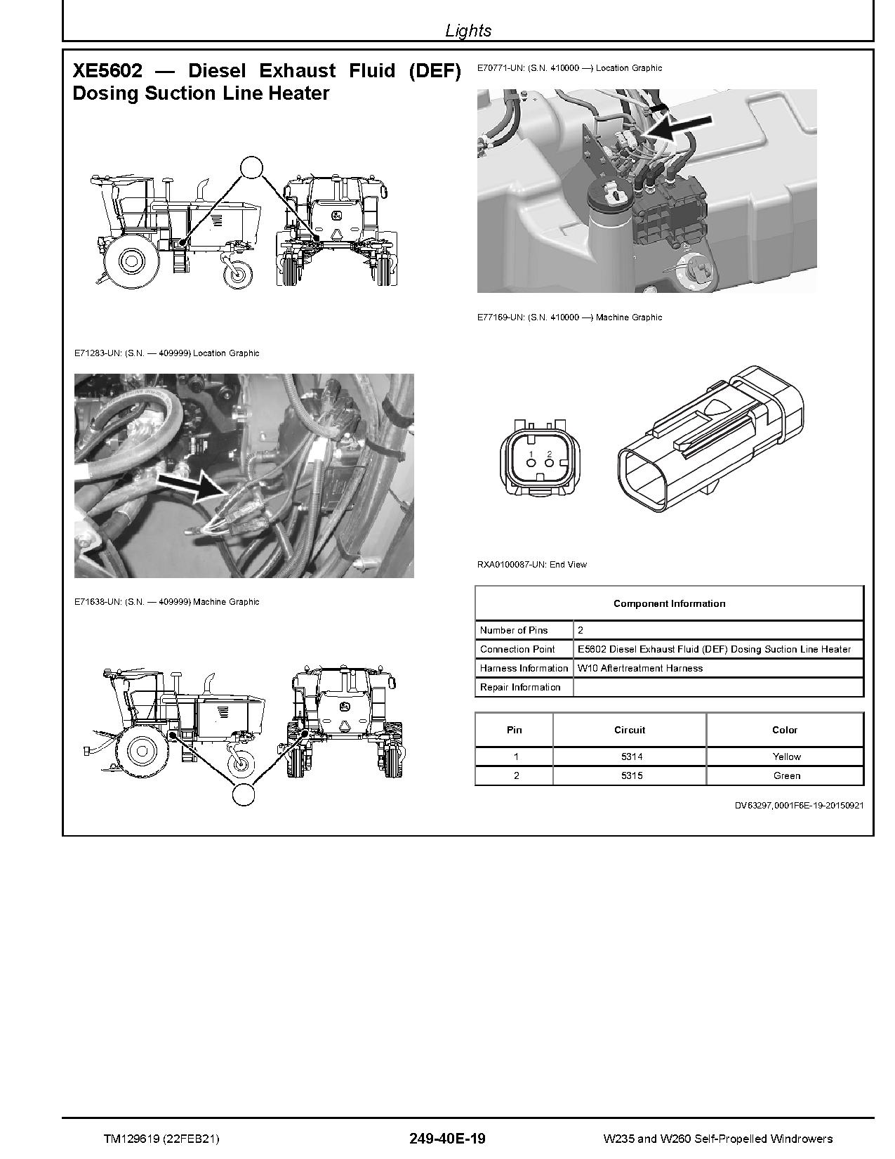 John Deere W235 and W260 Self Propelled Windrowers Diagnostic Manual TM129619 (3)