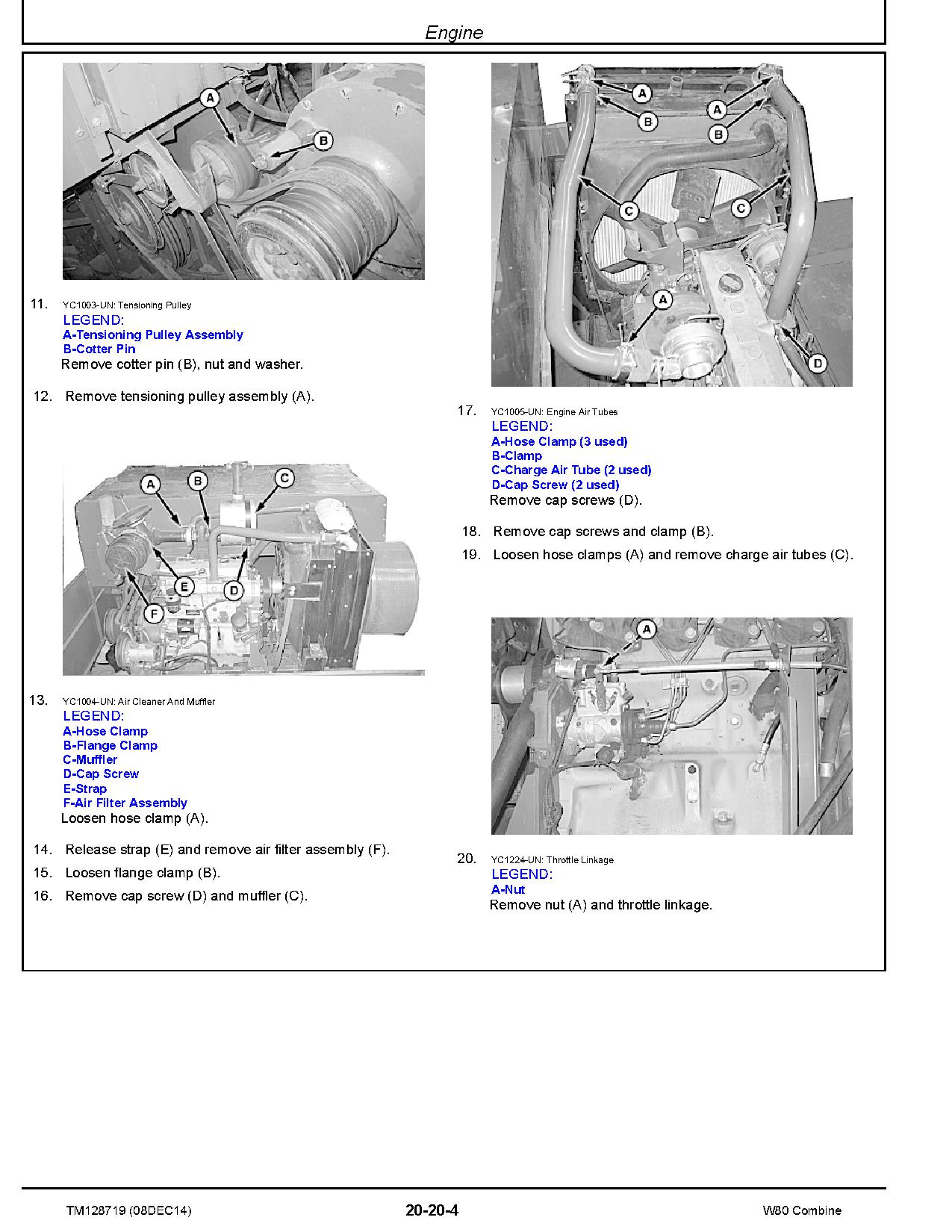 John Deere W80 Combines Technical Manual TM128719 (2)