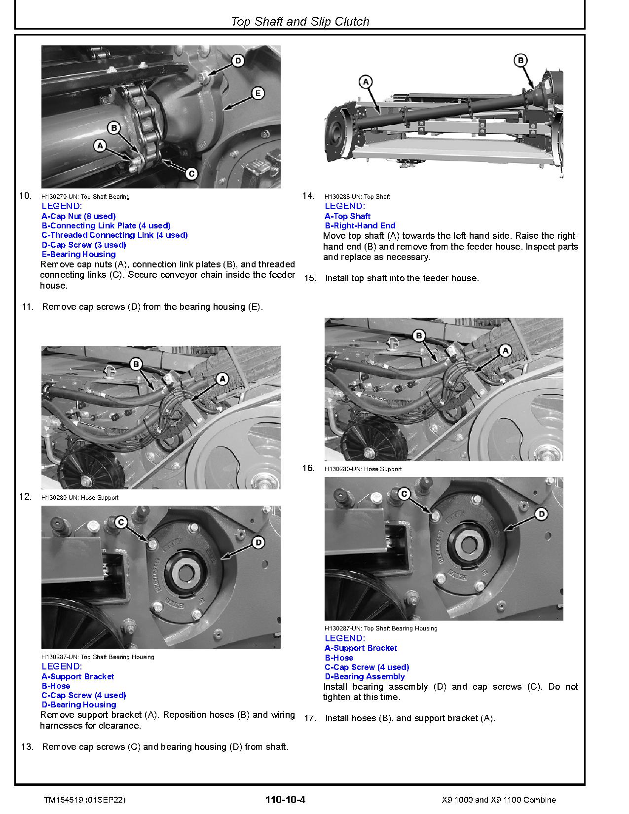 John Deere X9 1000 1100 Combines Repair Manual TM154519 (4)