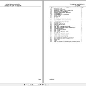 Komatsu Engine 3D68E 3G 03402 UP Parts Catalog (1)