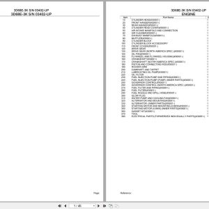 Komatsu Engine 3D68E 3K 03402 UP Parts Catalog (1)