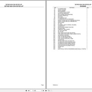 Komatsu Engine 3D74E N3A 00102 UP Parts Catalog (1)